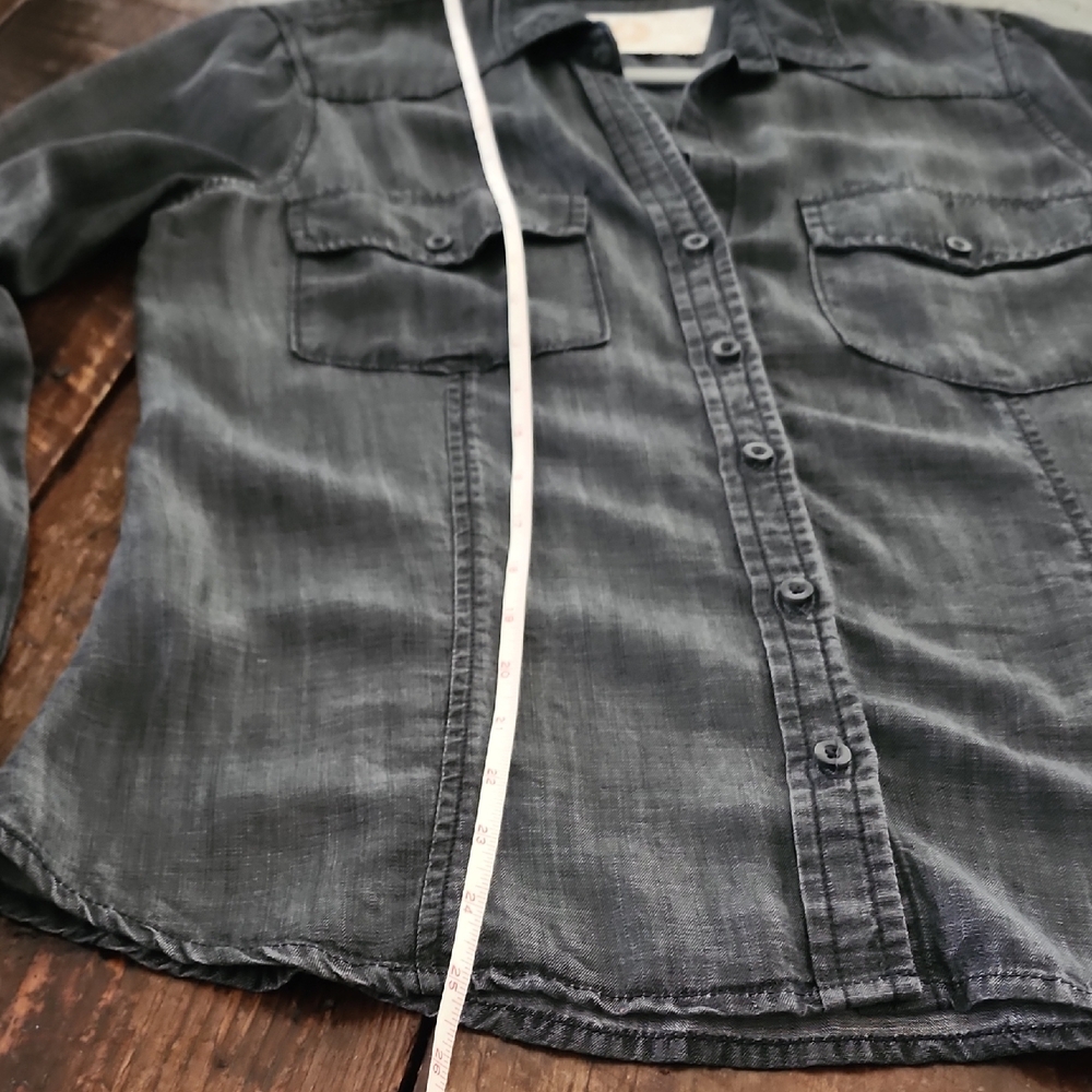 Bella Dahl Charcoal Button-Up Shirt - Picture 5 of 6